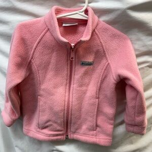 Columbia Soft Pink Full-Zip Fleece jacket girl sz 2t